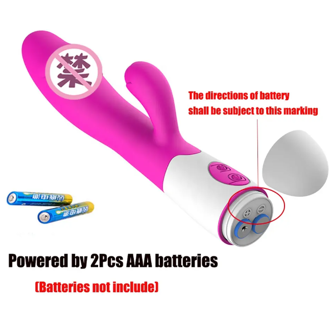 Vista 5 de Vibrador Conejo - Color: Negro