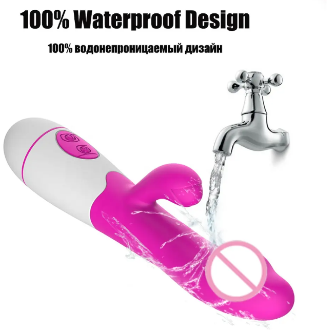 Vista 9 de Vibrador Conejo - Color: Negro