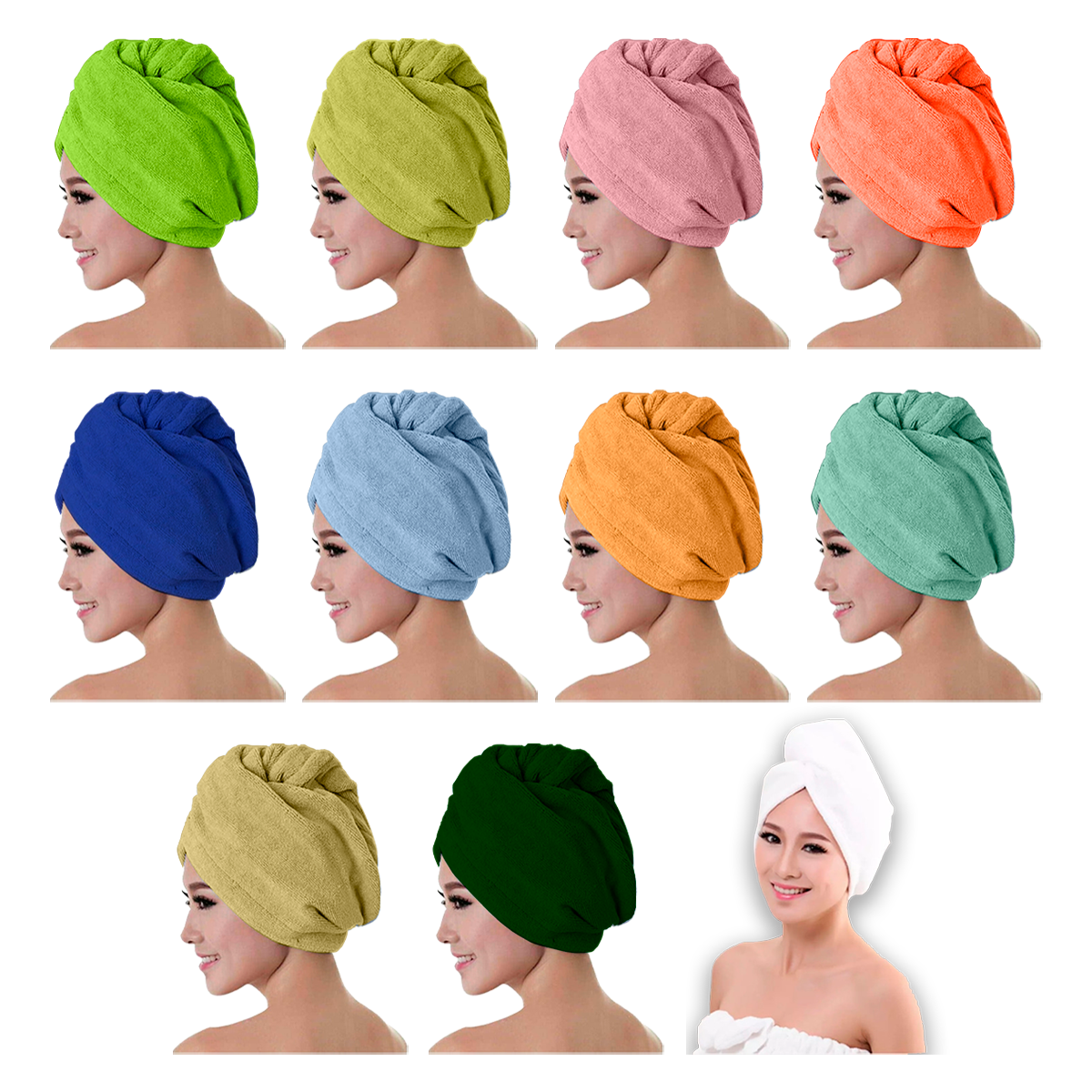Toalla Gorro Turbante Microfibra