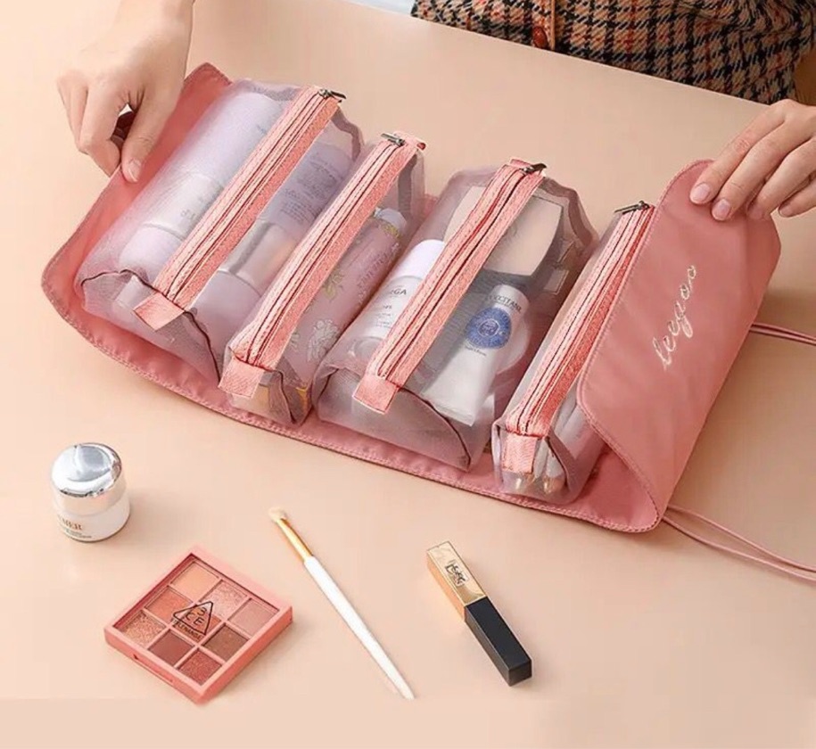 Cosmetiquera maquillaje doble espacio