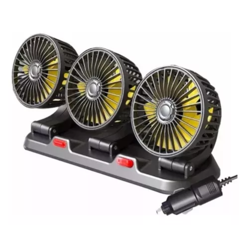 Miniatura 2 de Ventilador De Coche De 3 Cabezales