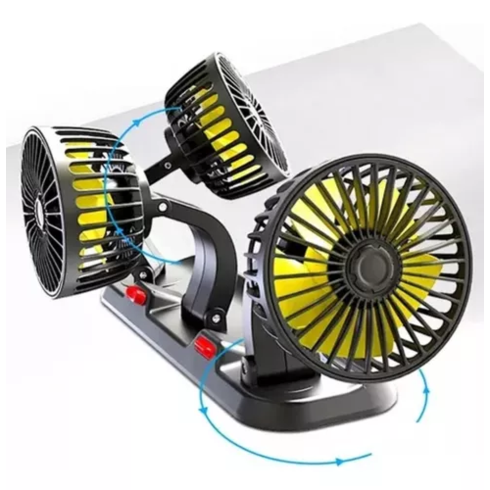 Miniatura 3 de Ventilador De Coche De 3 Cabezales