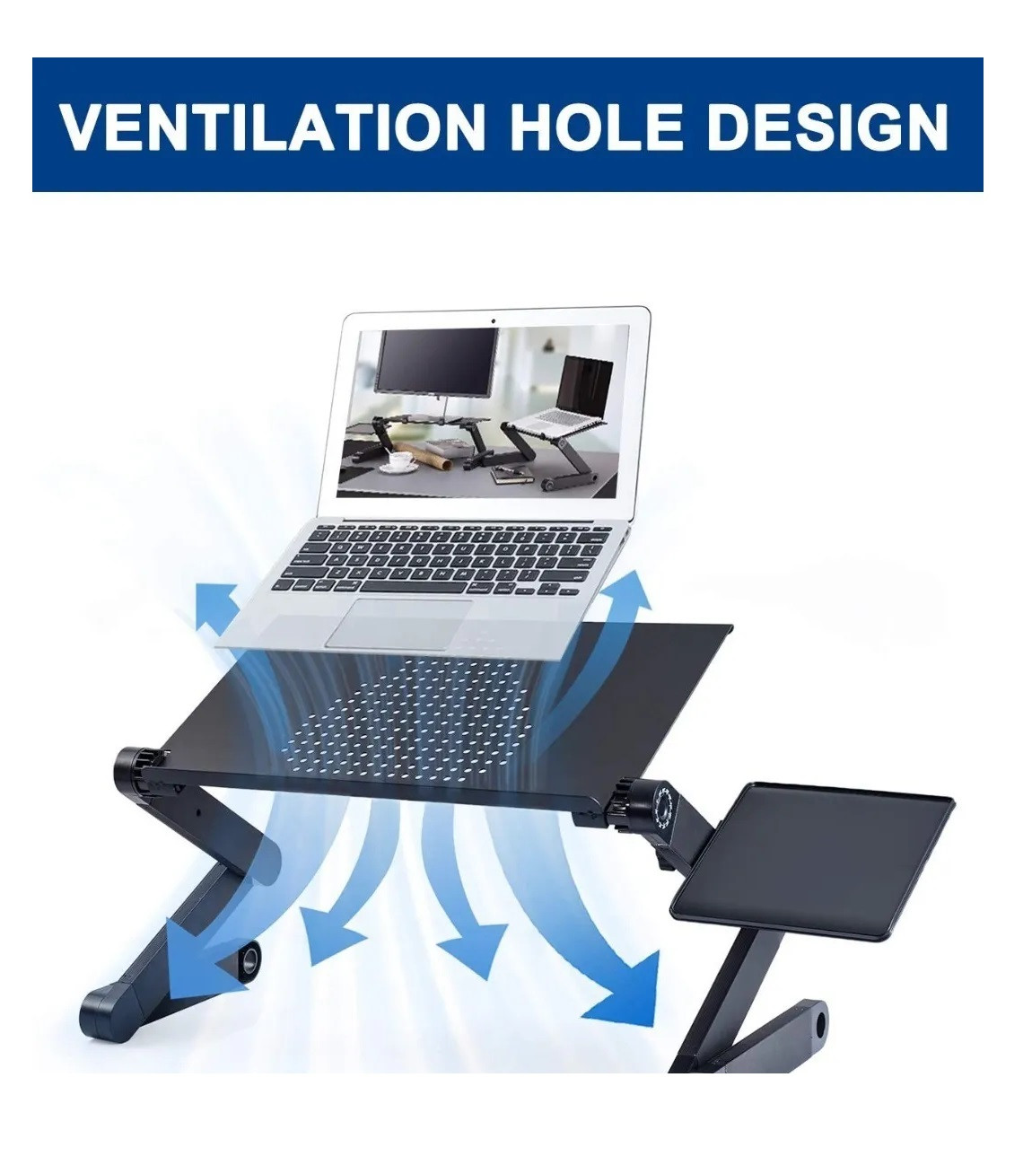 Miniatura 8 de Mesa Multifuncional Graduable Laptop T8