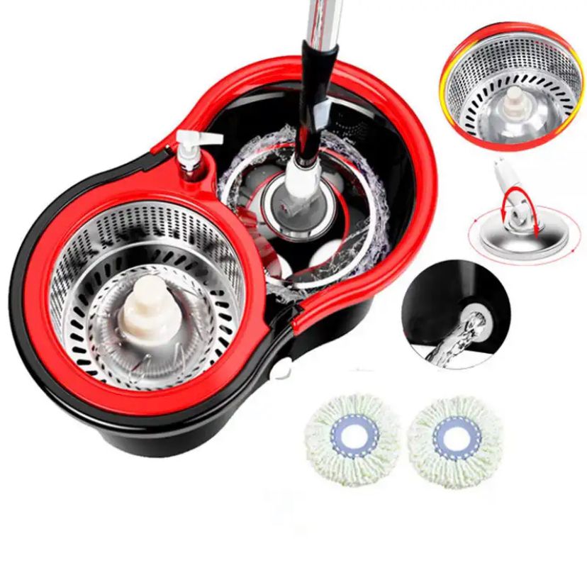 Vista 3 de Trapero Giratorio Balde 360 Spin 2 Mopas