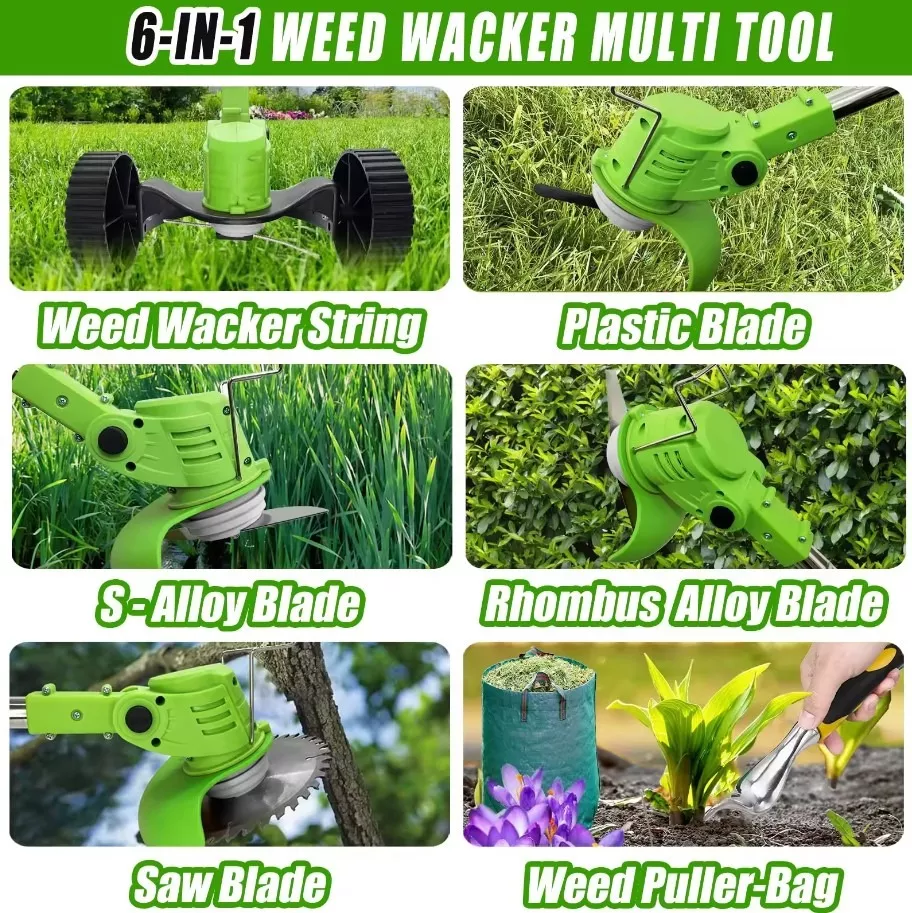 Miniatura 3 de Guadaña Reacargable 48v Con Ruedas