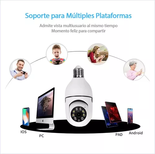 Miniatura 4 de Cámara Tipo Bombillo Base E27 V380