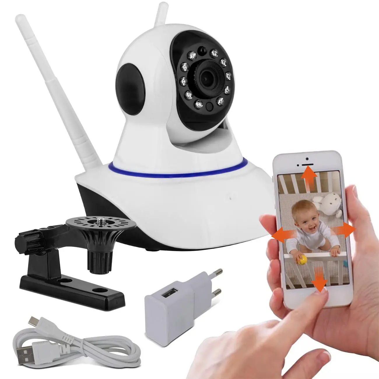 Miniatura 2 de Camara Wifi Smart Tres Antenas IPC-V380