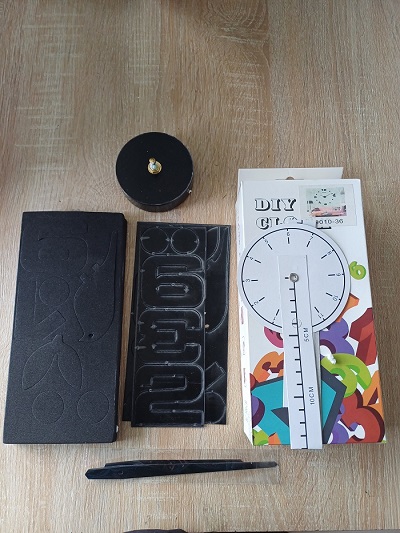 Miniatura 5 de RELOJ 3D 50X50 CM+FRASE EN VINILO NEGRO