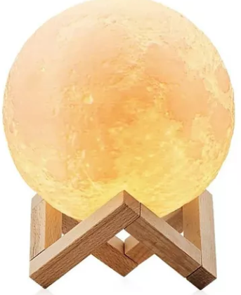 Lampara Recargable En Forma De Luna