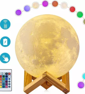 Miniatura 3 de Lampara Recargable En Forma De Luna