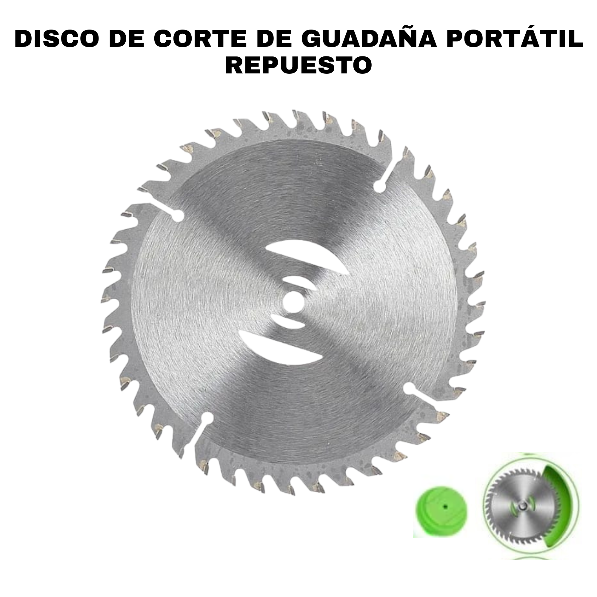 Disco Corte De Guadaña Portatil Repuesto