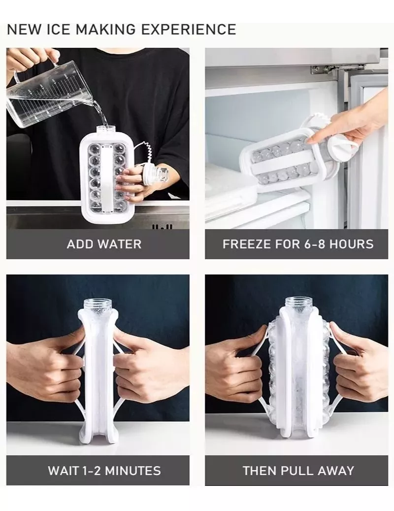 Miniatura 3 de Hielera Molde De Cubos De Hielo Portatil