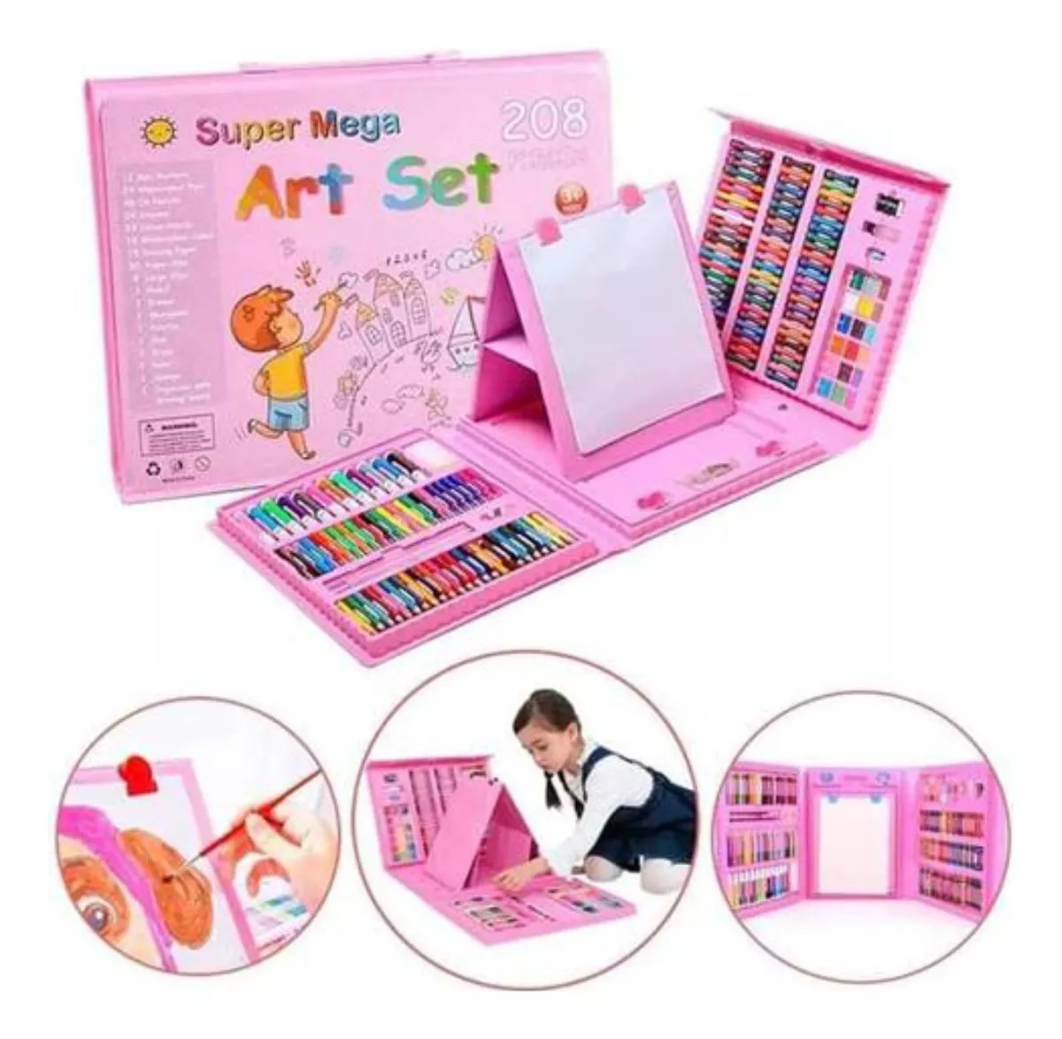 set de arte para niños de 208 piezas