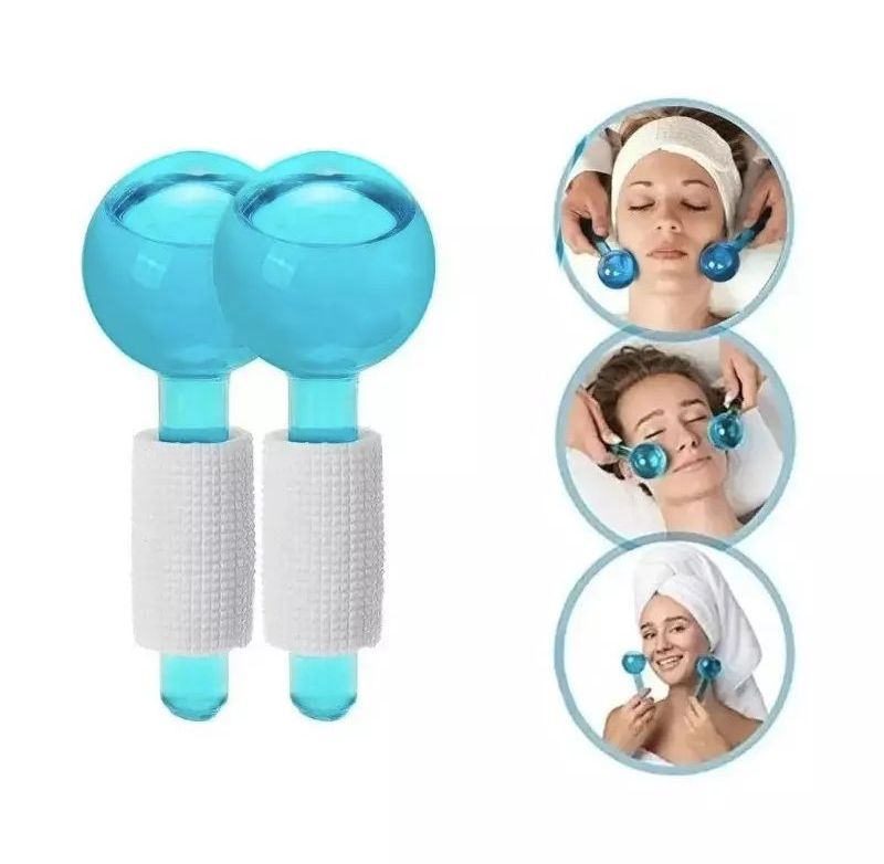 Globos de hielo masajes faciales piel ⚡
