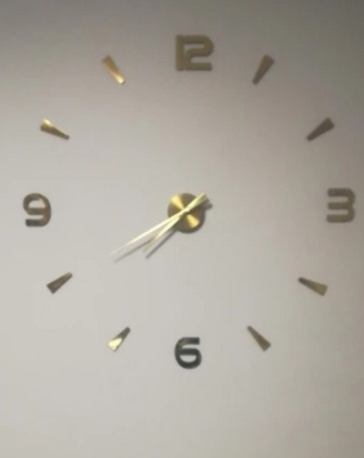 Miniatura 3 de RELOJ 3D GRANDE 100X100CM COLOR DORADO