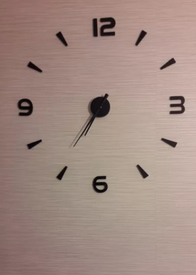 Miniatura 7 de RELOJ 3D GRANDE  100X100CM COLOR NEGRO