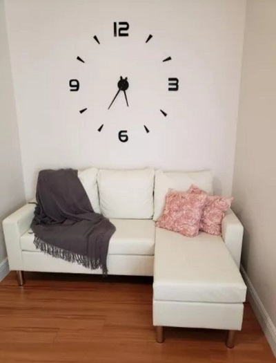 Miniatura 3 de RELOJ 3D GRANDE  100X100CM COLOR NEGRO