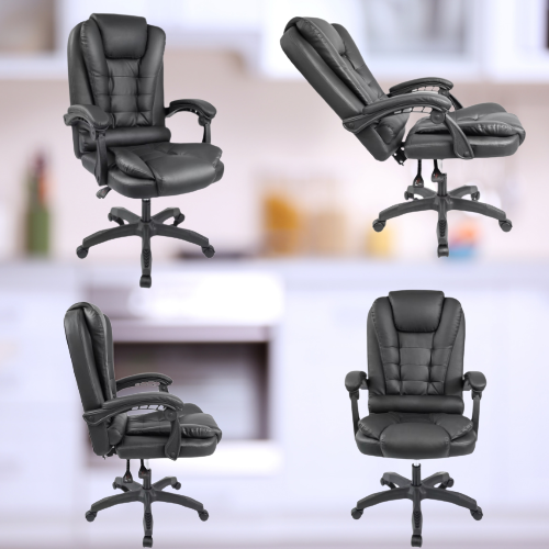 Vista 7 de Silla de Oficina Ejecutiva con Ruedas - COLOR: MARRON