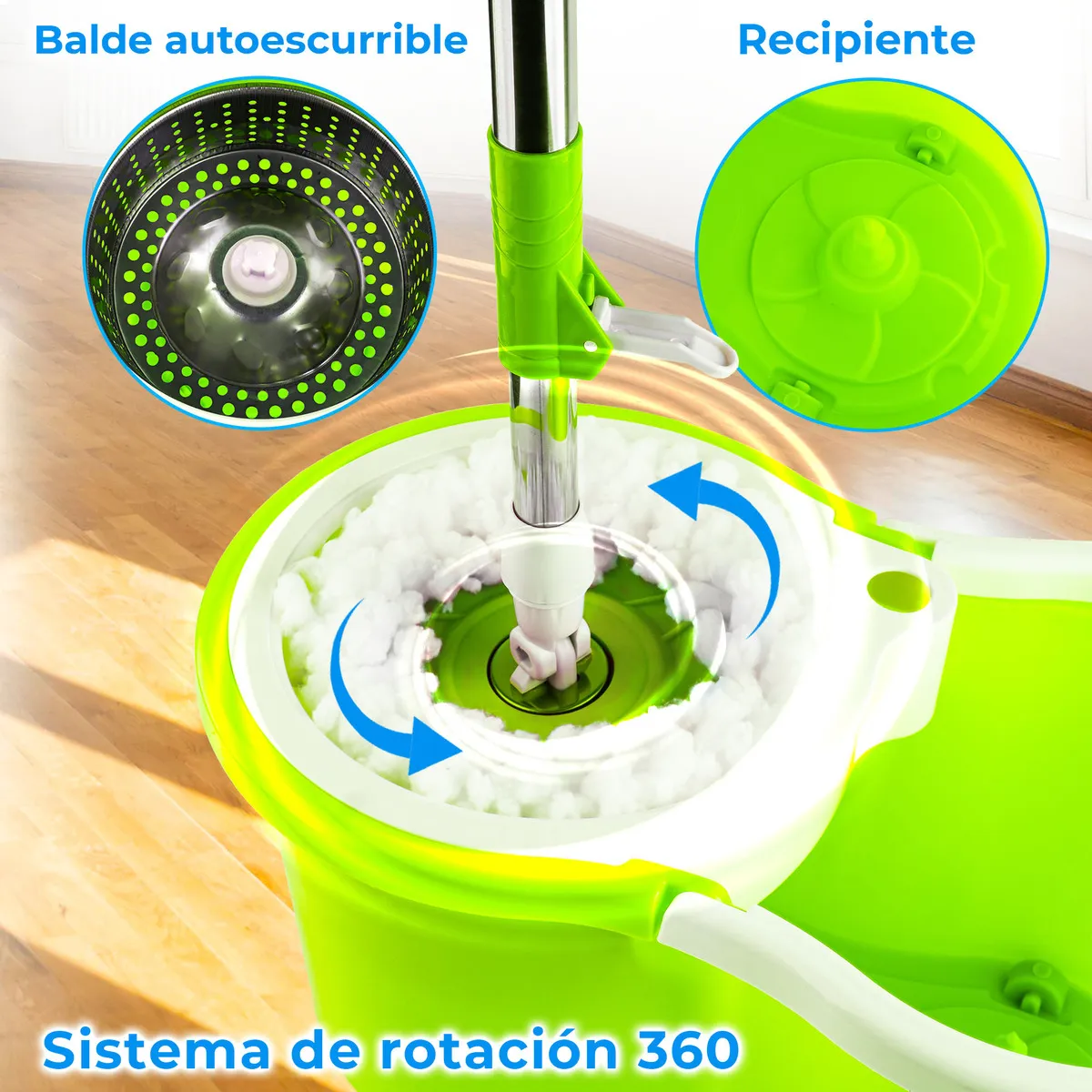 TRAPERO GIRATORIO  CUBETA