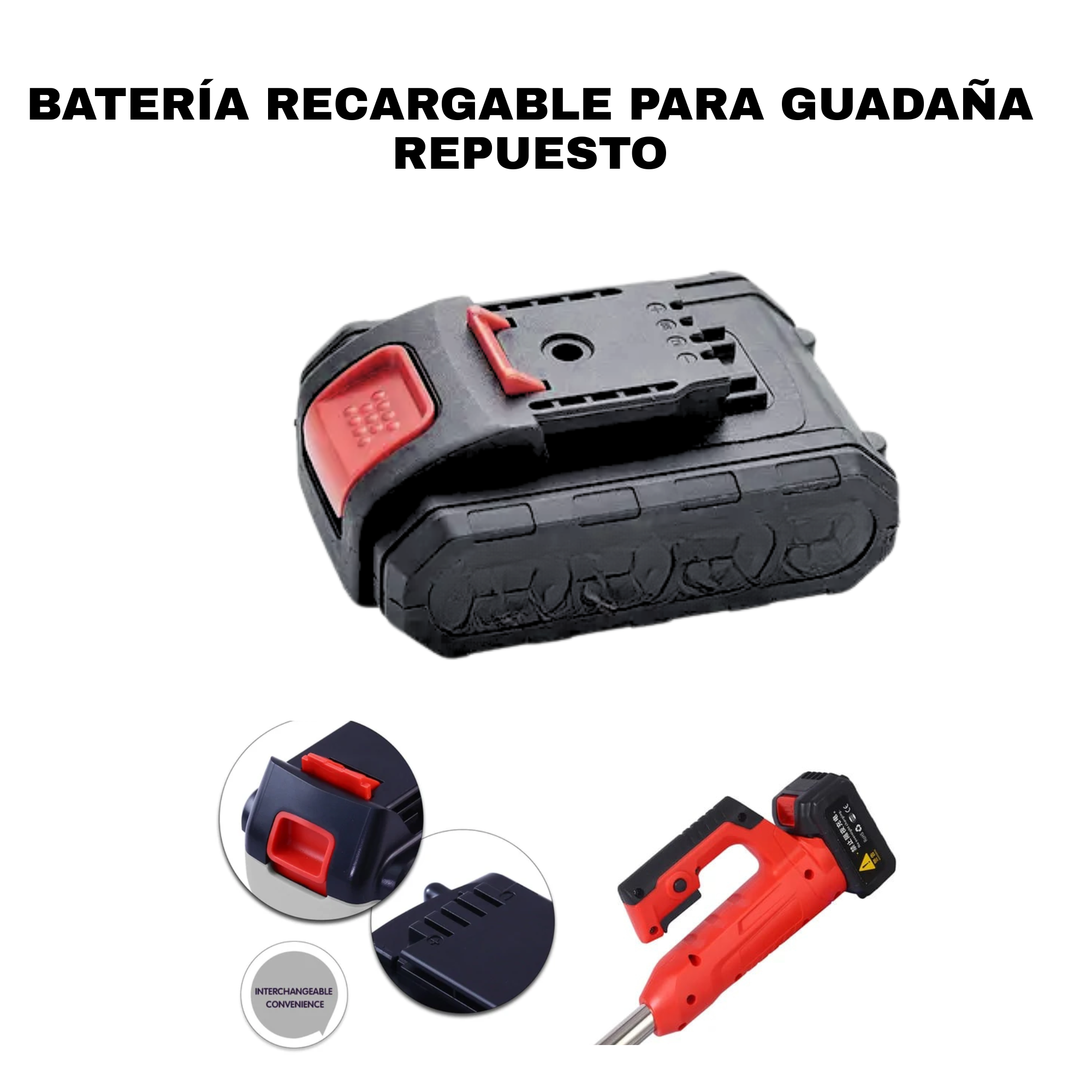 Bateria Recargable Para Guadaña Repuesto