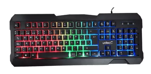 Miniatura 2 de Teclado Gamer Unitec Retroiluminado Rgb⚡