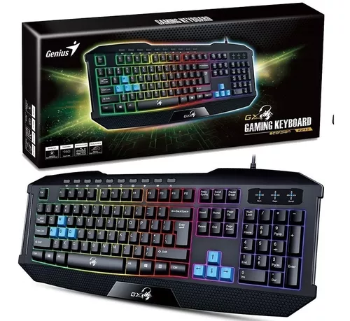 Teclado Retroiluminado Usb Gamer 7 Rgb ⚡