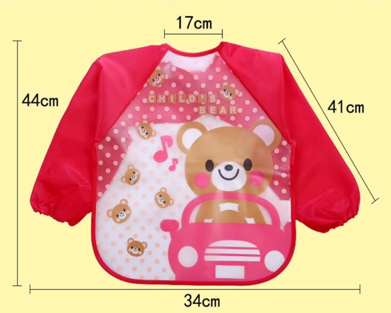 Vista 3 de DELANTAL BABERO IMPERMEABLE - COLOR: VERDE