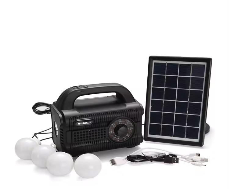 KIT PANEL SOLAR PARLANTE -LINTERNA-4 BOM