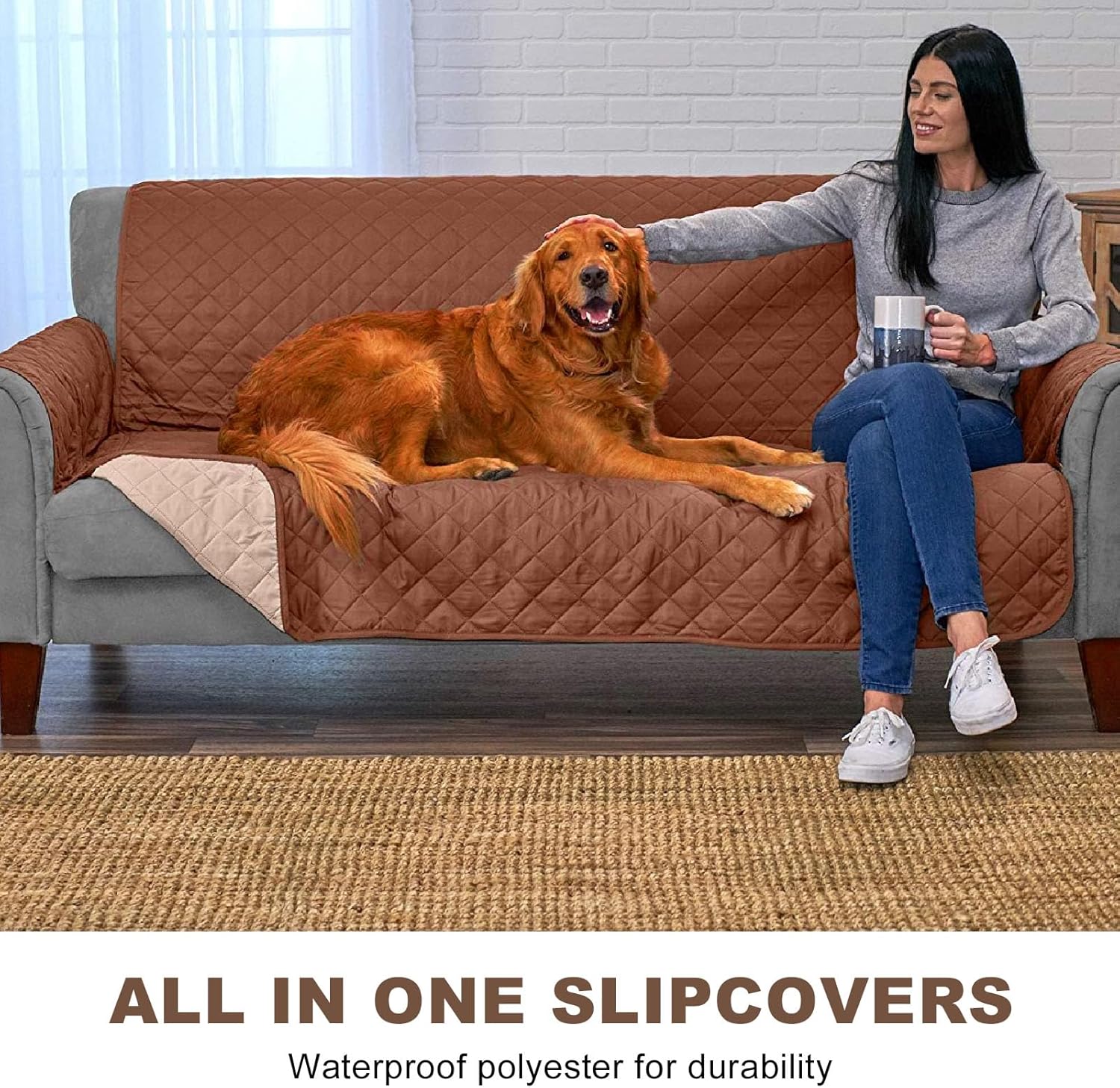 Miniatura 5 de Forro Protector De Sofa 3 Puestos