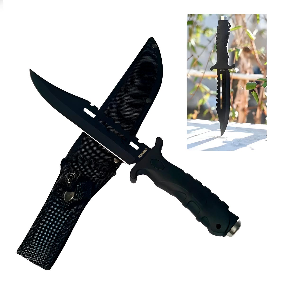 Miniatura 4 de Cuchillo Rambo Tactico Camping RMB01