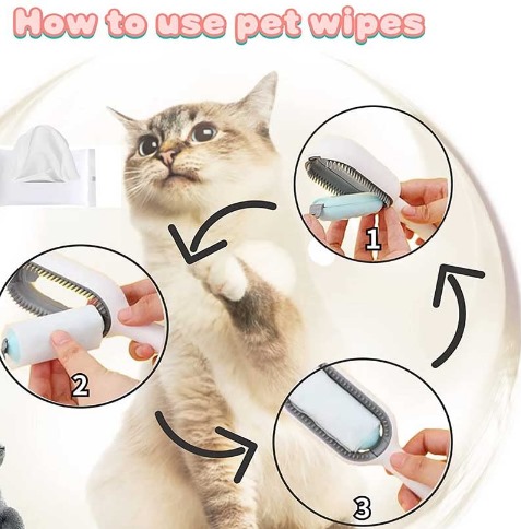 Miniatura 4 de CEPILLO DE LIMPIEZA 3 EN 1 PARA MASCOTAS