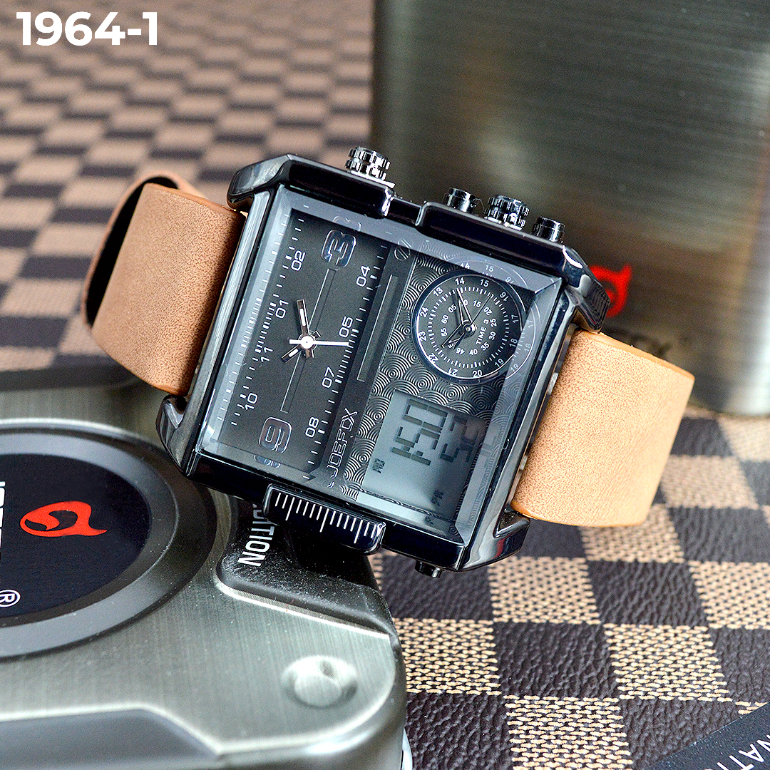1964 RELOJ JOEFOX TRIPLE RELOJ CUERO HM