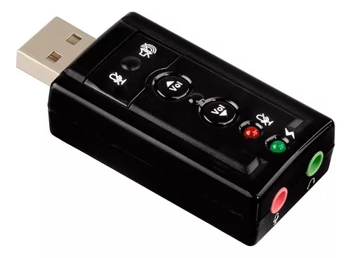 Tarjeta De Sonido Usb 7.1 Con Control ⚡