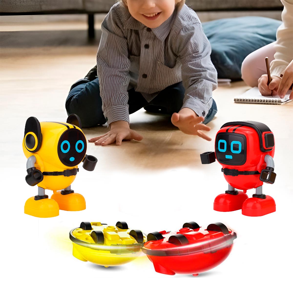 Vista 5 de Robot Giratorio Gyro Juguete BB03-01 - Color: Amarillo