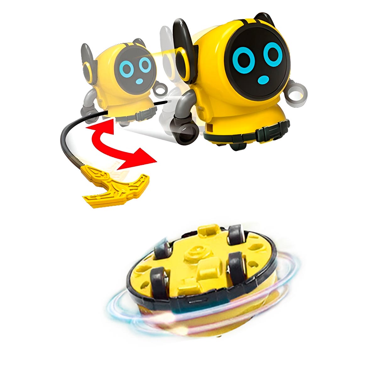 Vista 6 de Robot Giratorio Gyro Juguete BB03-01 - Color: Amarillo