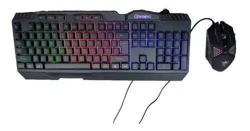 Teclado Gamer Y Mouse Luz Led Usb ⚡