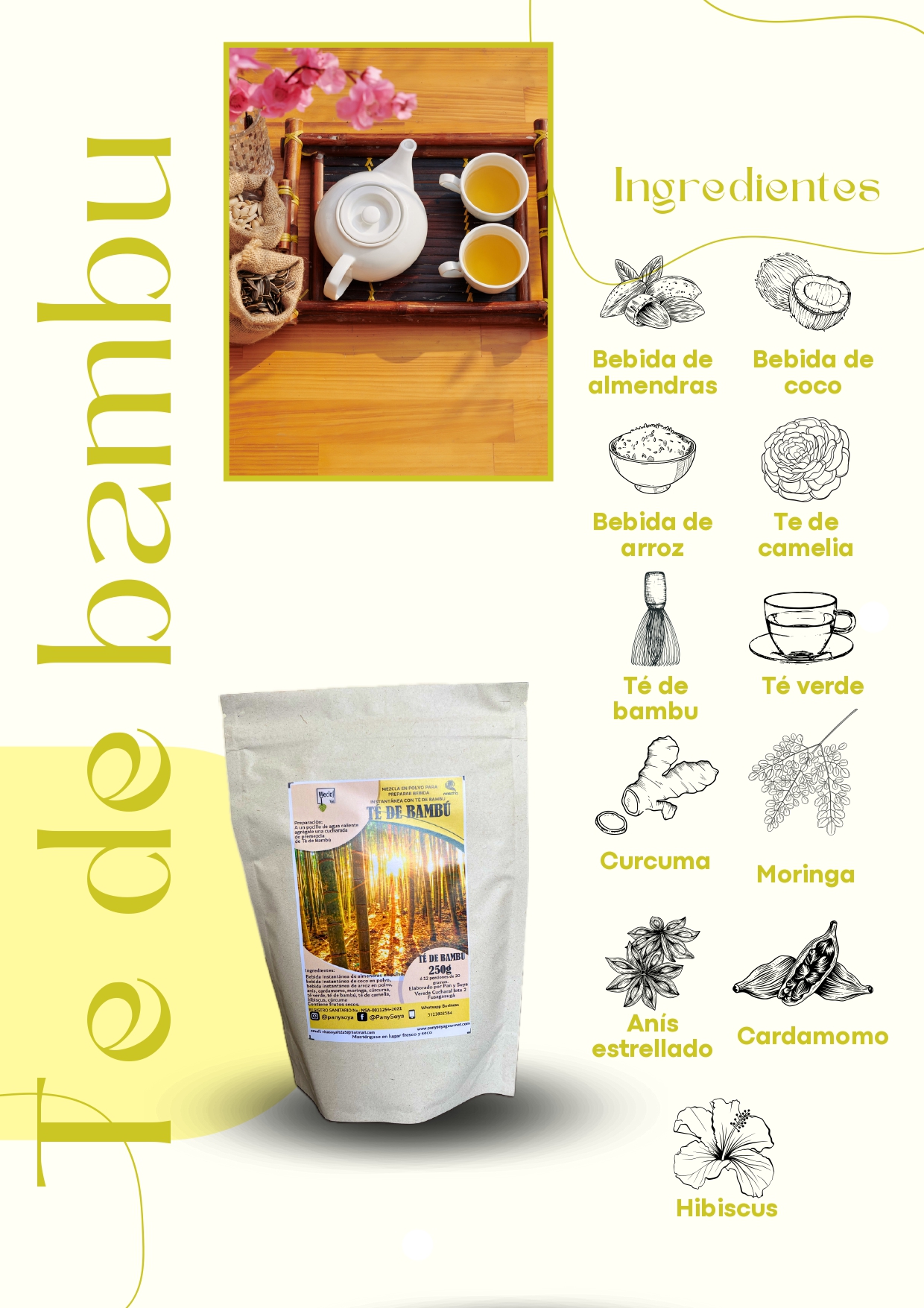 Té de Bambú Ingredientes Naturales ⚡