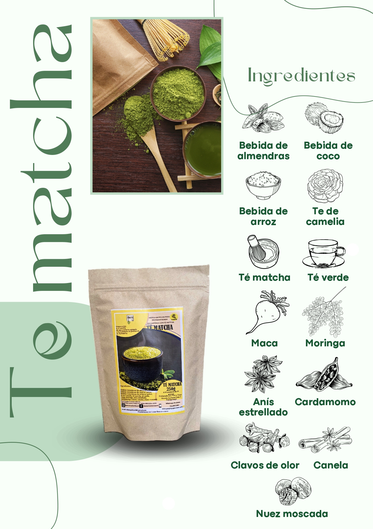 Té Matche Japones tencha Natural ⚡