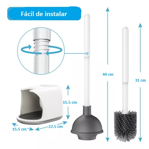 Miniatura 3 de Juego De Cepillo De Inodoro Baño