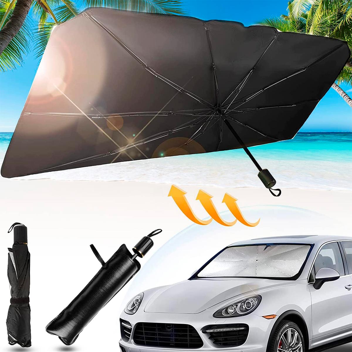 Miniatura 6 de Sombrilla Parasol Parabrisa CQ001