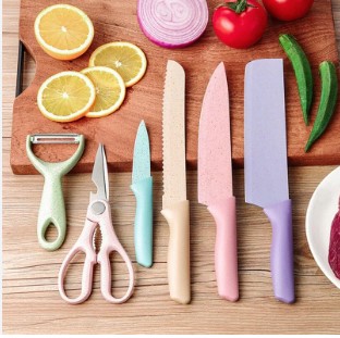 Miniatura 4 de Set de cuchillos de colores elegante X6