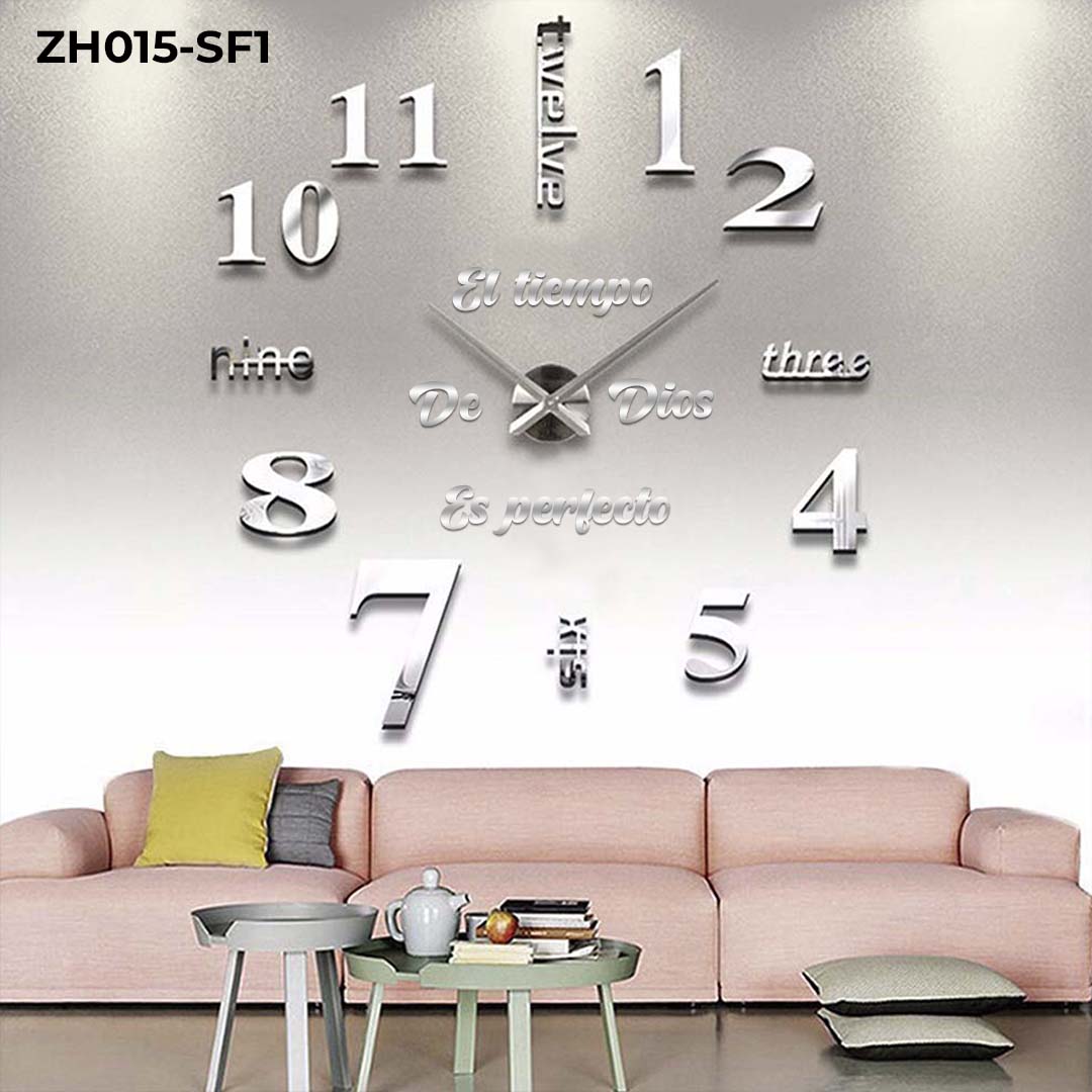 RP-ZH015-F1 RELOJ ADHESIV FRASE TIEMPO