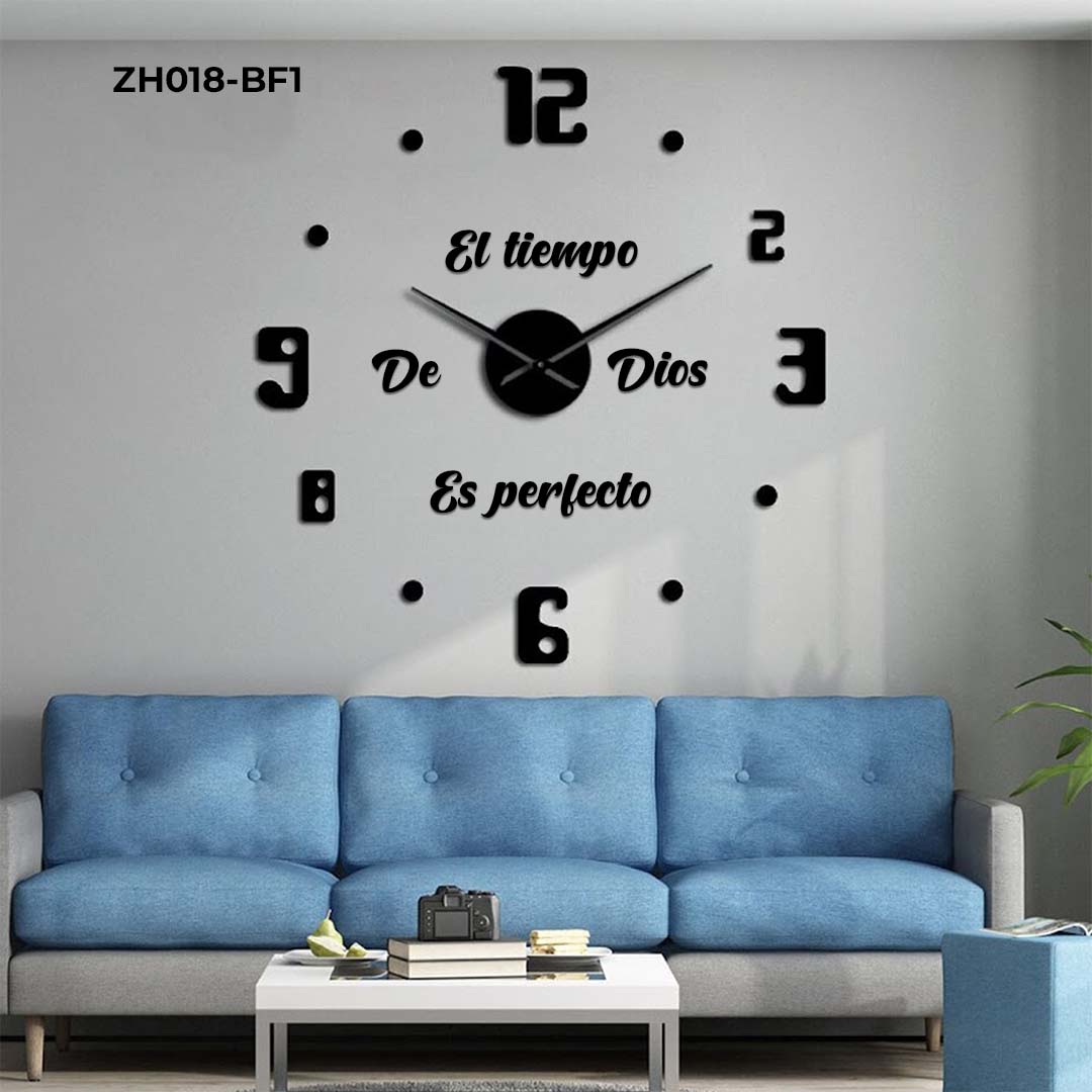 RP-ZH018-F1 RELOJ ADHESIV FRASE TIEMPO