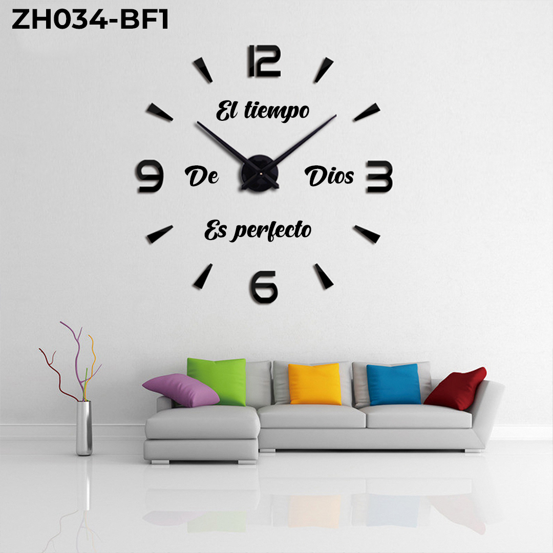 RP-ZH034-F1 RELOJ ADHESIV FRASE TIEMPO