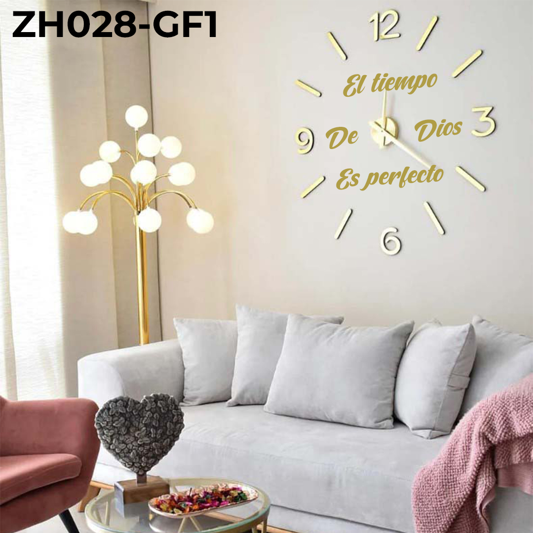 RP-ZH028-F1 RELOJ ADHESIV FRASE TIEMPO