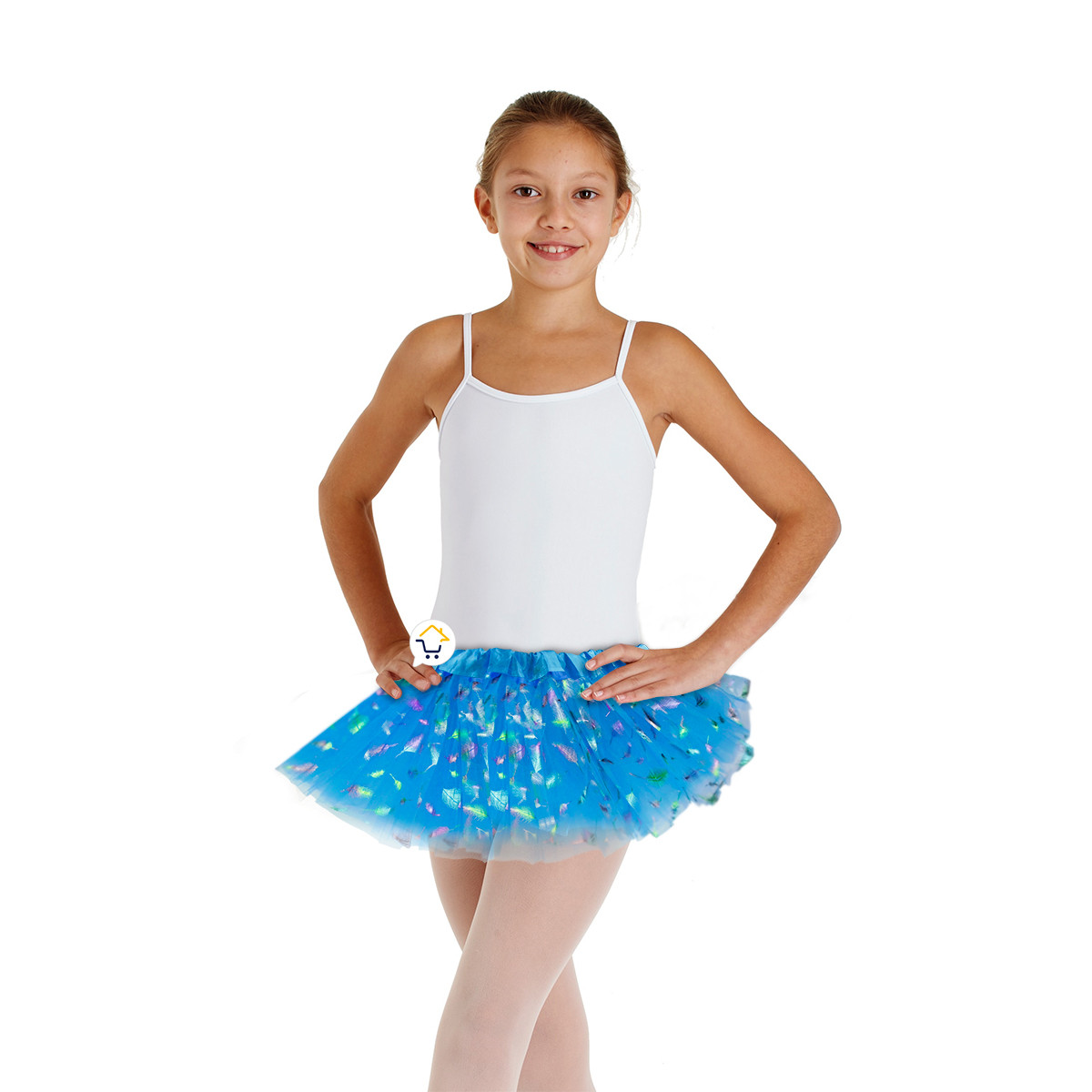 Tutu Plumas Niña Colores Falda OF357