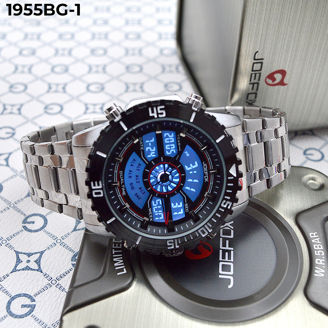 1955BG  RELOJ JOEFOX ANA-DIG METALICO HO