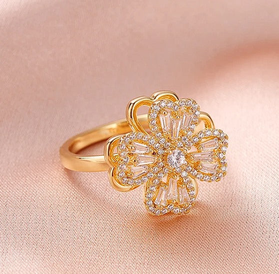 Miniatura 3 de Anillo Trebol Corazon Giratorio +CAJA DP