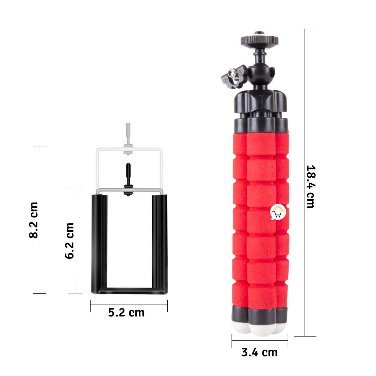 Miniatura 3 de Tripode Pulpo Flexible Celular GTR1