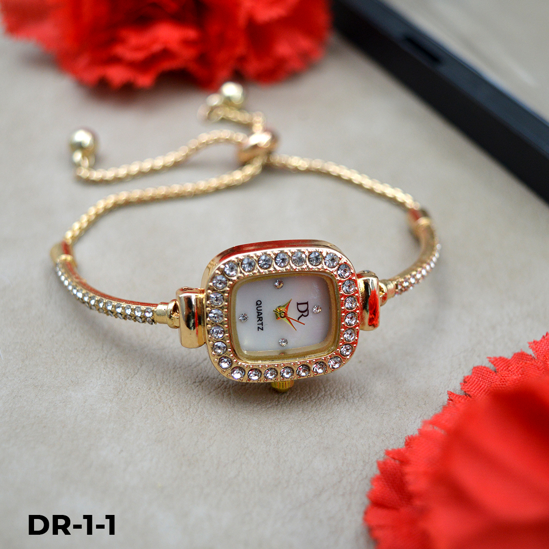 DR-1 RELOJ PULSERA TIPO JOYA EN ESTUCHE